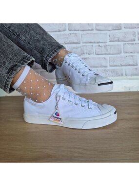 ⭐Converse Jack Purcell JP OX Canvas Low 8.5 Women's Shoes Sneakers White 164057C